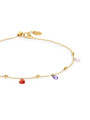 Cavigliera Donna Marlù 20CV108G-RGB Acciaio Oro Zirconi Baguette Cuori Colorati