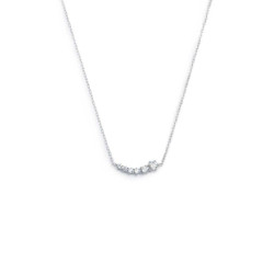 Collana Donna Marlù 31CN0013-W catena cutting cross con zirconi centrali