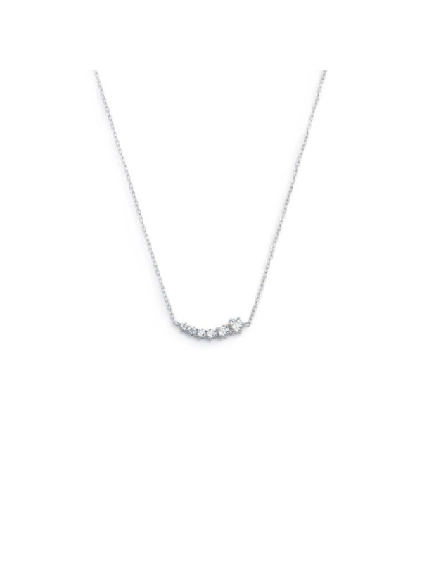 Collana Donna Marlù 31CN0013-W catena cutting cross con zirconi centrali