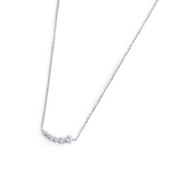 Collana Donna Marlù 31CN0013-W catena cutting cross con zirconi centrali