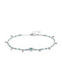 Bracciale Marlù Occhio Cristallo Blu Acciaio 18BR222-T Regolabile