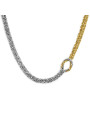 Collana Donna Marlù 25CN0003GS con nodo catena snake quadrata ritorta