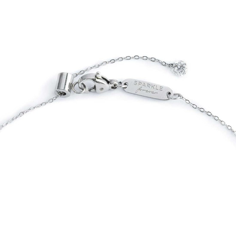 Collana Donna Marlù 31CN0013-W catena cutting cross con zirconi centrali