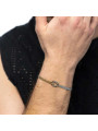 Bracciale Marlù Nodo Snake Foxtail 25BR0006GS Acciaio Oro