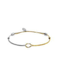 Bracciale Marlù Nodo Snake Serpentine 25BR0007GS Acciaio Oro