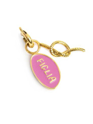 Ciondolo Marlù 25CH0017G figlia e nodo Acciaio Oro e Rosa