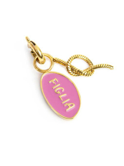 Ciondolo Marlù Figlia Nodo 25CH0017G Acciaio Oro Rosa Charm