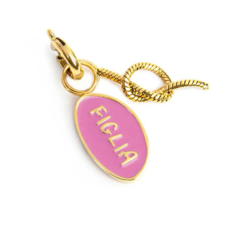 Ciondolo Marlù 25CH0017G figlia e nodo Acciaio Oro e Rosa