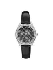 Orologio Donna Guess Sugar GW0098L2 Cinturino in Pelle e Cassa Acciaio Nero 37mm