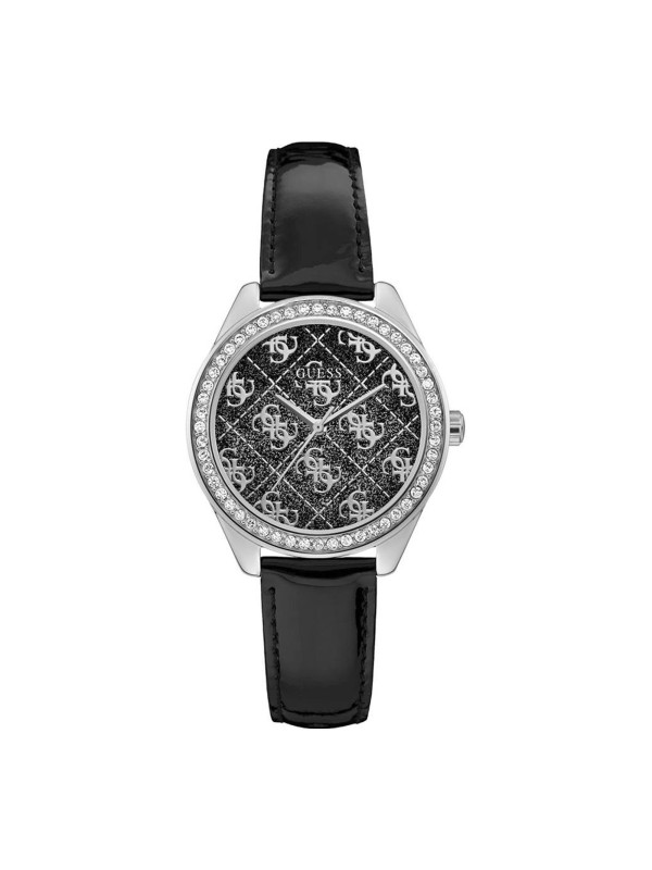 Orologio Donna Guess Sugar GW0098L2 Cinturino in Pelle e Cassa Acciaio Nero 37mm