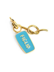 Ciondolo Marlù Figlio Nodo 25CH0018G Acciaio Oro Azzurro Charm