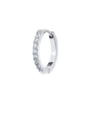 Mono Orecchino Donna Marlù 31OR0020-W a cerchio 1,6cm con zirconi