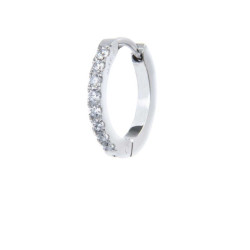 Mono Orecchino Donna Marlù 31OR0020-W a cerchio 1,6cm con zirconi