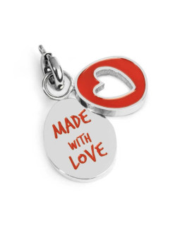 Ciondolo Marlù Made With Love Cuore 25CH0019 Acciaio Silver