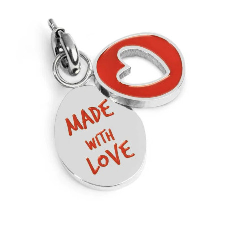 Ciondolo Marlù Made With Love Cuore 25CH0019 Acciaio Silver