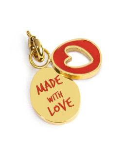 Ciondolo Marlù Made With Love Cuore 25CH0019G Acciaio Oro