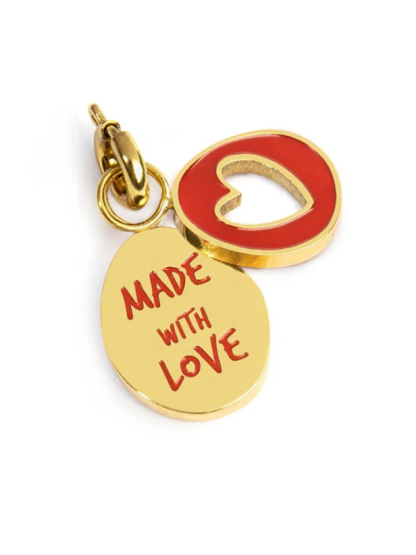 Ciondolo Marlù Made With Love Cuore 25CH0019G Acciaio Oro