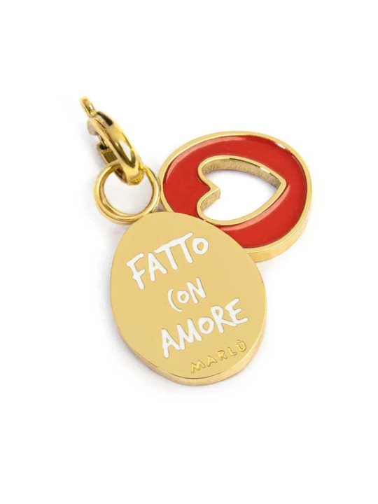 Ciondolo Marlù Made With Love Cuore 25CH0019G Acciaio Oro