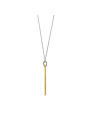 Collana Donna Marlù 25CN0004GS con nodo catena snake e catena serpentine Acciaio Oro e Silver