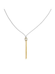 Collana Donna Marlù 25CN0004GS con nodo catena snake e catena serpentine Acciaio Oro e Silver