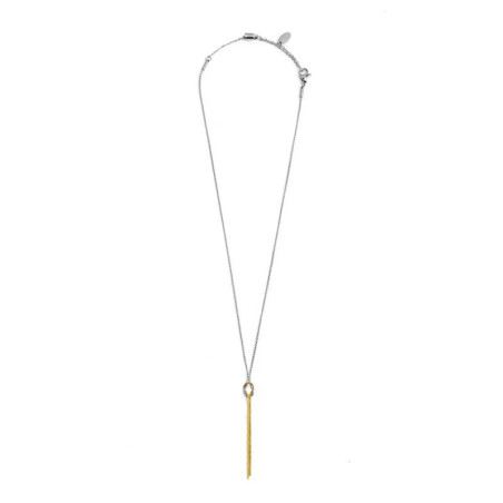 Collana Donna Marlù 25CN0004GS con nodo catena snake e catena serpentine Acciaio Oro e Silver