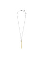 Collana Donna Marlù 25CN0004GS con nodo catena snake e catena serpentine Acciaio Oro e Silver