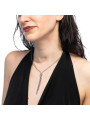 copy of Collana Donna Marlù 25CN0004GS con nodo catena snake e catena serpentine Acciaio Oro e Silver