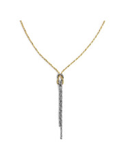 Collana Marlù Nodo Y Snake Foxtail 25CO0002GS Acciaio Oro
