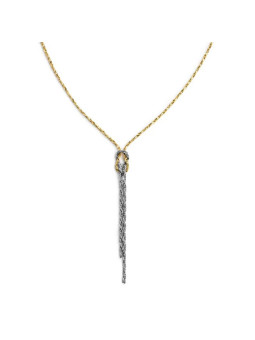 Collana Marlù Nodo Y Snake Foxtail 25CO0002GS Acciaio Oro