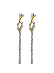 Orecchini Marlù Nodo Snake Serpentine 25OR0003GS Acciaio Oro