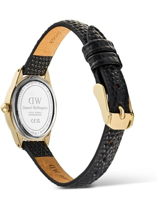 Orologio Daniel Wellington Ophelia Mini DW00100890 Pelle Nero Oro