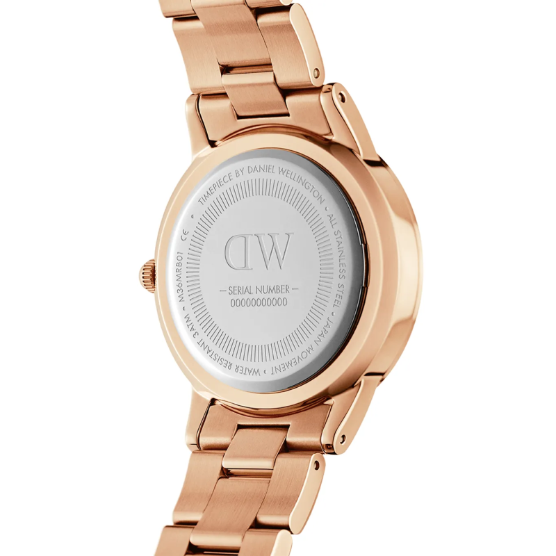 Orologio Solo Tempo Donna Daniel Wellington Iconic Link DW00100211 Oro Rosa 32mm