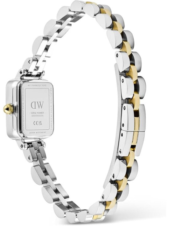 Orologio Daniel Wellington Quadro Mini DW00100925 Acciaio Oro Silver