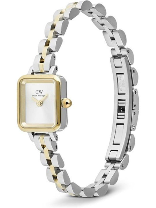Orologio Daniel Wellington Quadro Mini DW00100925 Acciaio Oro Silver