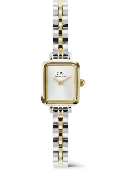 Orologio Daniel Wellington Quadro Mini DW00100925 Acciaio Oro Silver