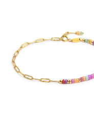 copy of Bracciale Donna Marlù 18BR222G-T di ematite sfacetttata con occhio centrale Oro