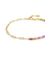 copy of Bracciale Donna Marlù 18BR222G-T di ematite sfacetttata con occhio centrale Oro