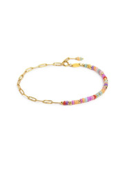 copy of Bracciale Donna Marlù 18BR222G-T di ematite sfacetttata con occhio centrale Oro