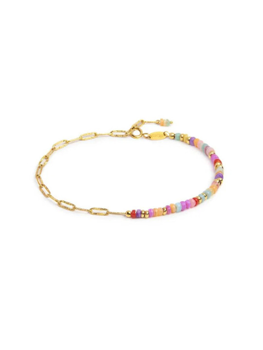 copy of Bracciale Donna Marlù 18BR222G-T di ematite sfacetttata con occhio centrale Oro