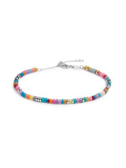 Bracciale Marlù Perline Colorate 18BR224-RGB Acciaio Silver