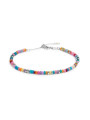 Bracciale Marlù Perline Colorate 18BR224-RGB Acciaio Silver