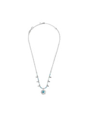 Collana Donna Marlù 18CN128-T catena chicco di riso con sole pendente Silver