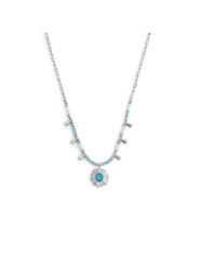 Collana Donna Marlù 18CN128-T catena chicco di riso con sole pendente Silver