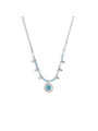 Collana Donna Marlù 18CN128-T catena chicco di riso con sole pendente Silver