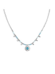 Collana Donna Marlù 18CN128-T catena chicco di riso con sole pendente Silver