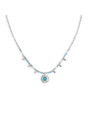 Collana Donna Marlù 18CN128-T catena chicco di riso con sole pendente Silver