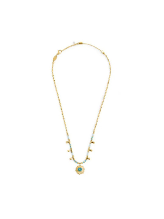 Collana Marlù Sole Turchese Oro 18CN128G-T Chicco di Riso