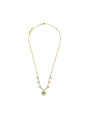 Collana Marlù Sole Turchese Oro 18CN128G-T Chicco di Riso