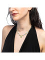 Collana Marlù Occhio Cristallo Blu Oro 18CN129G-T Regolabile