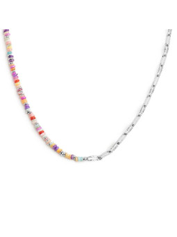 copy of copy of copy of copy of Collana Donna Marlù 18CN128-T catena chicco di riso con sole pendente Silver
